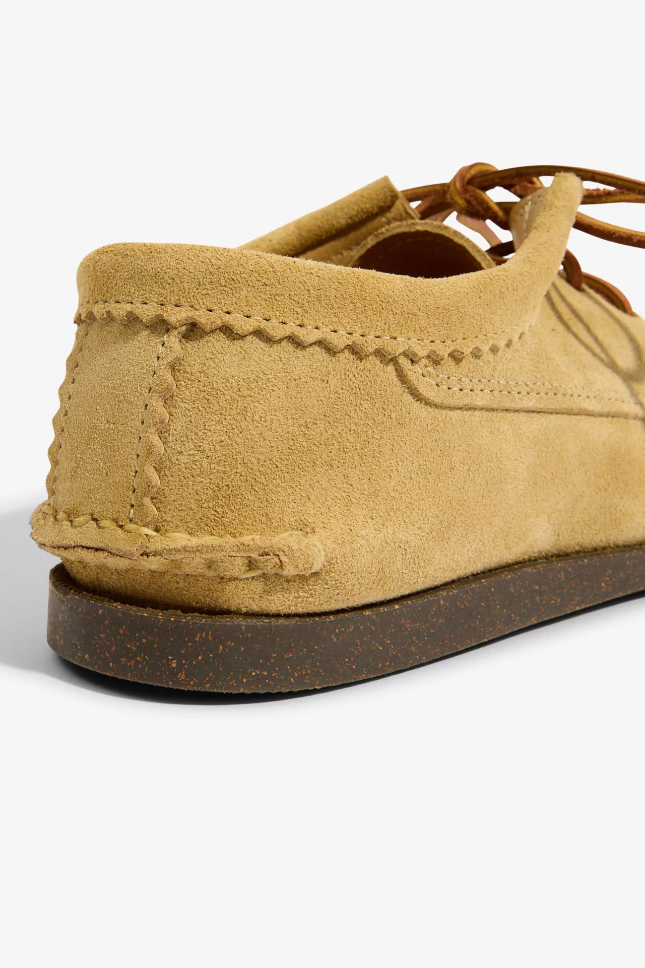 Yuketen Blucher Kiltie Camp Sole Leather Moccasin – FO Khaki | Centre Commercial